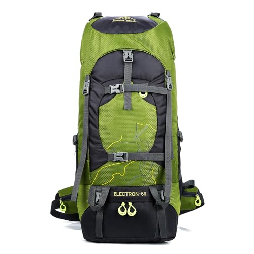 EVEOUT Trekkingrucksack 56-70L Herren Damen Wasserdichter Wanderrucksäcke Reiserucksack Multifunktionaler Outdoorrucksack für Radfahren Klettern und Camping Sport