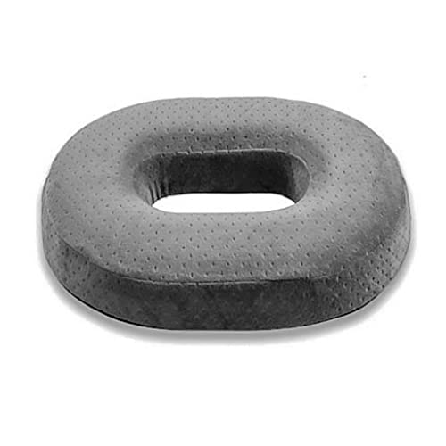 DYOUen Orthopädisches Sitzkissen Rund Donut Kissen Memory Foam Stuhlkissen, für Büro Auto Sofa Bürostuhl Hilfe Bei Hämorrhoiden Bandscheibenleiden, Durchblutung Fördern