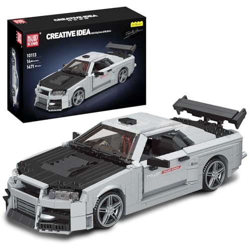 Mould King 10113 Technik Sportwagen Bausteine, 1471 Teiles Modellauto-Bausatz, Spielzeugauto, Rennauto Geschenk für Kinder (Statische Version)