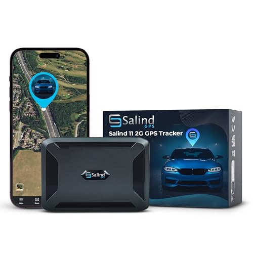 SALIND GPS - Salind 11 2G - GPS-Tracker für Auto, Motorrad, Fahrzeuge & LKW´s mit Magnet - Ortungsgerät mit Echtzeit-Tracking, Lange Akkulaufzeit - bis zu 90 Tage im Standby - Alarme - Geozaun