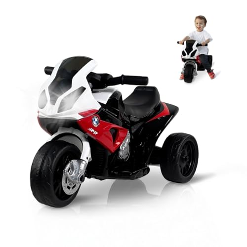 Mobiclinic®, Elektromotorrad, BMW Führerschein, +2 Jahre, 3 Räder, Bis zu 3km/h, Licht und Musik, Motor 25W, MP3, MobiXplo, Max. Gewicht 20kg