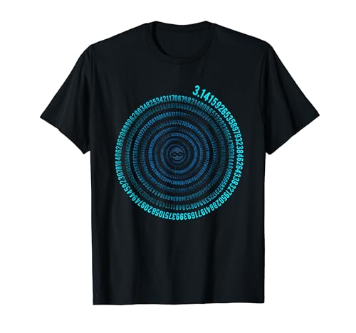 Irrationale Zahl Pi Symbol Unendlichkeit Helix Spirale Mathe T-Shirt