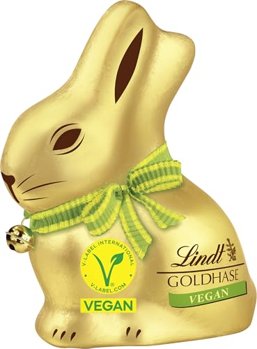 Lindt Schokolade GOLDHASE Vegan | 100 g | GOLDHASE auf Hafer-Hirse Basis | Oster Schokolade | Schokoladengeschenk | Schokoladenhase | Osterhase
