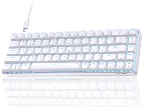 Dierya×TMKB T68se Gaming Mechanische Tastatur,60% Prozent Tastatur mit Red Linear Switch,Ultra-Compact Mini 68 Tasten Anti-Ghosting,Typ-C-Datenkabel,US Layout für PC Windows Gamer Typist