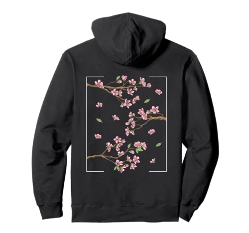 Japanische Kirschblüten Ästhetik Anime Sakura Cherry Blossom Pullover Hoodie
