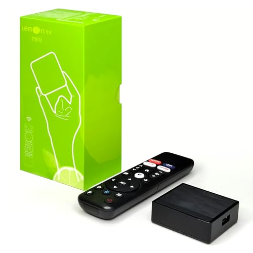 BOXPUT Lemon TV Mini Android TV Box, Android 12.0 TV Box, 2GB RAM 16GB ROM, H618/2.4G/5G Dual WiFi, BT5.4 Quad Core Unterstützt 4K Ultra HD Intelligente Android TV Box (Ohne Media Player)