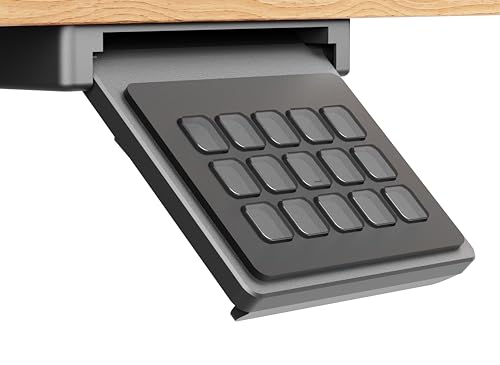 Verstellbare Untertisch-Halterung für Stream Deck MK1/MK2, platzsparend, für ordentliches Schreibtisch, schnelle Installation mit doppelseitigem Klebeband und Schrauben, kompatibel mit Elgato