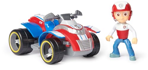 Paw Patrol, Rettungs-Quad mit Ryder-Figur (Sustainable Basic Vehicle/Basis Fahrzeug), Spielzeug für Kinder ab 3 Jahren