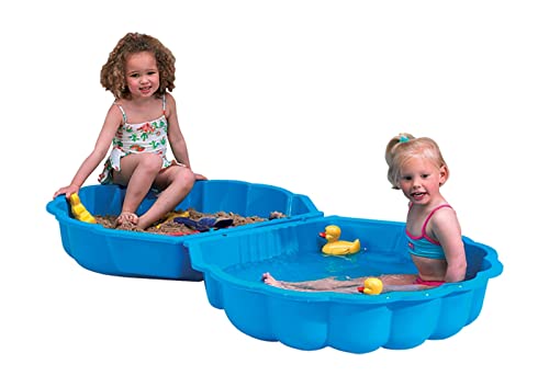 Paradiso Toys T00752 Sand/Water Box Shell Shape, Blue, 86 x 80 x 20 cm
