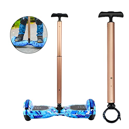Locisne Balance Scooter-Lenker aus Stretch-Aluminiumlegierung für 6,5 cm (2,56 Zoll) Durchmesser Roller Zweirad Scooter, Hoverboard-Ständer für Anfänger, Hoverboard-Stützlenker – Gold