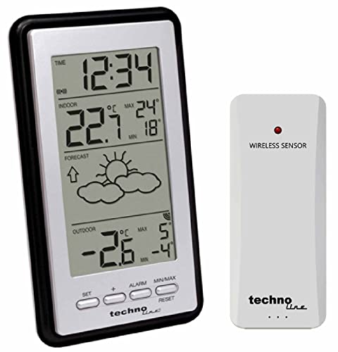 Technoline Wetterstation WS9130 mit Vorhersage der Wetterlage, sowie Innen- und Außentemperatur