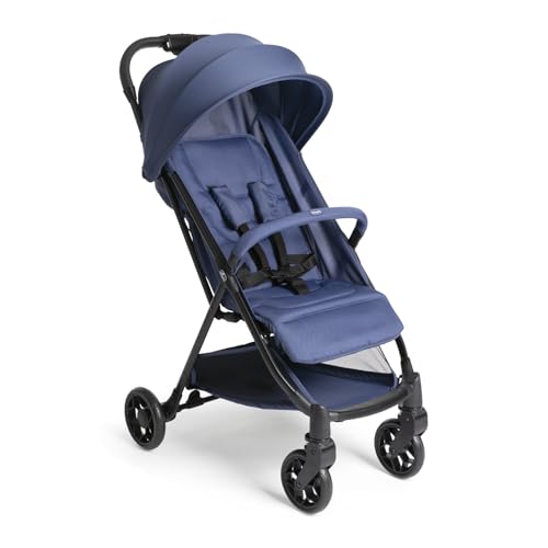 Chicco Urbino Kinderwagen Ab Geburt bis 4 Jahren (max. Belastbarkeit 25 kg), Praktisch und leicht, Zusammenklappbarer Buggy,Einhandverschluß, Verstellbare Rückenlehne und Fußstütze, Verdeck, Blau