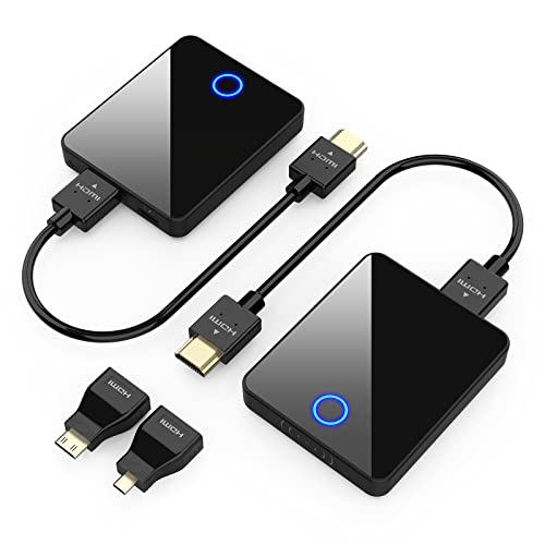 Wireless HDMI Transmitter and Receiver, Binken 98ft/30m Wireless HDMI Extender Kit,1080P HD hdmi ohne Kabel, Streaming Media Video/Audio von Laptop, Kamera, PS5, PC zu Monitor, Beamer, HDTV