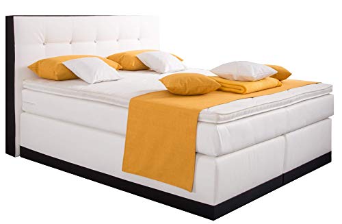 AUKONA Boxspringbett Charlotte 160x200, Farbe wählen und ändern, 7 Zonen Taschenfederkern-Matratze, H2 H3 H4, Komfortschaum-Topper, Lieferung und Aufbau kostenlos