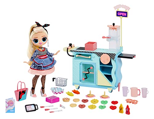 L.O.L. Surprise! OMG To-Go Diner Spielset mit 45+ Überraschungen - Inklusive Farbwechseln und exklusiver Modepuppe Miss Sundae - Für Sammler & Kinder ab 4 Jahren