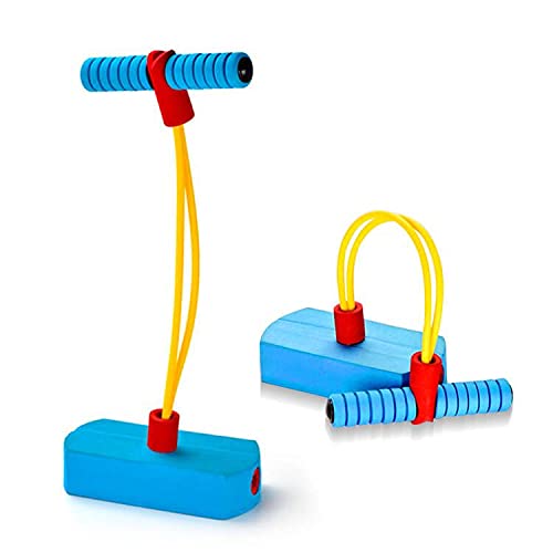 deAO Hochelastischer Schaumspannschlauch Jumper für Kinder und Erwachsene mit Quietsche und elastischem Seil - tolles Geschenk!