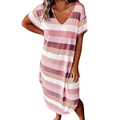 Angxiwan Verkaufsregal Tisch Damen Tunika Kleid Casual Ärmellos Strandkleider Vintage Blumenkleid Lang Blumenmuster Blusenkleid Bunt Bodycon gelbes Kleid Damen Langarm