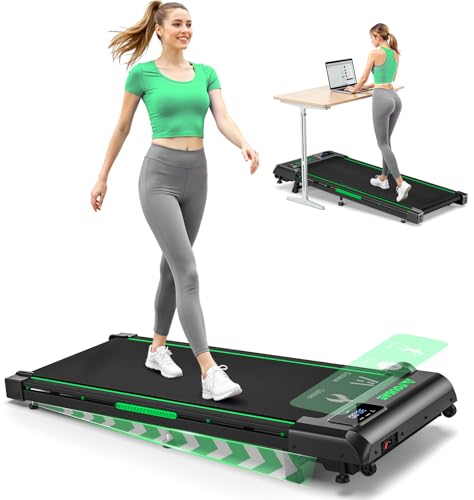 Walking Pad, FOUSAE 1-10 km/h Laufband für Zuhause mit 9% Steigung, 2.5HP Walking Machine mit LED-Anzeige, Fernbedienung und App-Steuerung, 12 Programes, Doppelter Stoßdämpfung Bis 150kg Belastbar