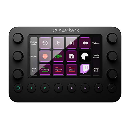 Loupedeck Live – Die Leistungsstarke Und Anpassbare Konsole für Live-Streaming, Foto- und VideoBearbeitung mit frei belegbaren Buttons, Reglern und LED-Touchscreen