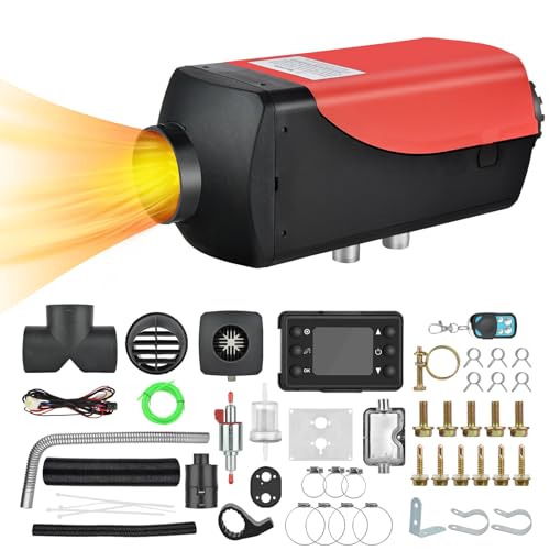 SHAVINGFUN Standheizung Diesel,5kw Diesel Standheizung,12V Standheizung Luftheizung mit LCD Schalter Diesel Lufterhitzer,Chnell heizende Dieselheizung für Auto RV Boote LKW Wohnmobil Bus
