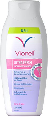 Vionell Intimwaschlotion Frauen Ultra Fresh, Für Die Tägliche Intimhygiene, 24-Stunden-Geruchsschutz, Hypoallergen, 250 ml