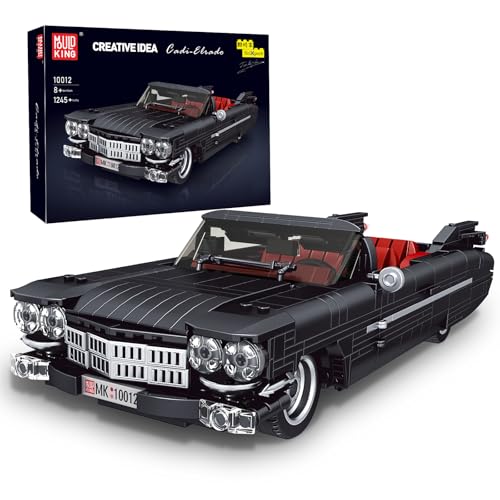 Mould King 10012 Technik Cabrio Sportwagen Bausteinsets, MOC Kreativität Rennwagen Modell Bausatz, Cabrio Auto Geschenke für Kinder ab 8 Jahren/Erwachsene Sammler Enthusiasten (1245 Teile)