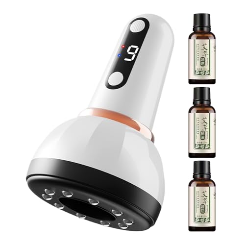 Saugnapf-Massagegerät | Elektrisches Vakuummassagegerät | 9 Modi zur Massage und Linderung von Schmerzen an Schultern, Hals, Rücken, Bauch, Gesäß und Oberschenkeln