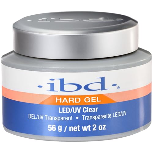 IBD Hard Gel – LED/UV Clear, 1er Pack (1 x 56 g) – MADE IN USA – Premium Aufbaugel für Gelnägel