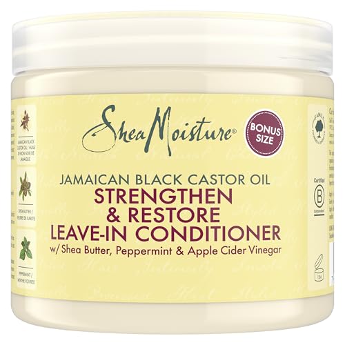 SHEA MOISTURE Moisture Jamaican Black Rizinusöl Stärken/Grow and Restore Leave In Conditioner, 340 ml