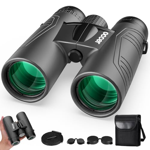 15x42 Fernglas Erwachsene für Safari - Occer Klein Fernglas mit großer Sicht - Großes Okular HD Ferngläser für Jagd Vogelbeobachtung Reisen Wildtiere Wandern