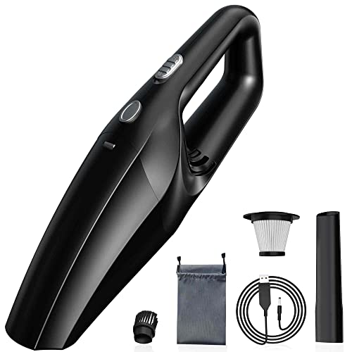 TEMOLA Autostaubsauger Handstaubsauger, Handstaubsauger Akku Mit HEPA Filter, Auto Staubsauger Kabellos Akku Handsauger Kabellos Für Auto Zuhause Tierhaare Wohnmobil