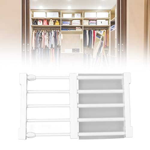 Topyond Schrank-Spannregal, Breite 24cm / 9.4in,Erweiterbares Lagerregal, Nagelfrei, Schrank-Organizer, Trennwand, Trennregale Für Kleiderschrank, Schrank, Küche, Badezimmer(30-40cm)