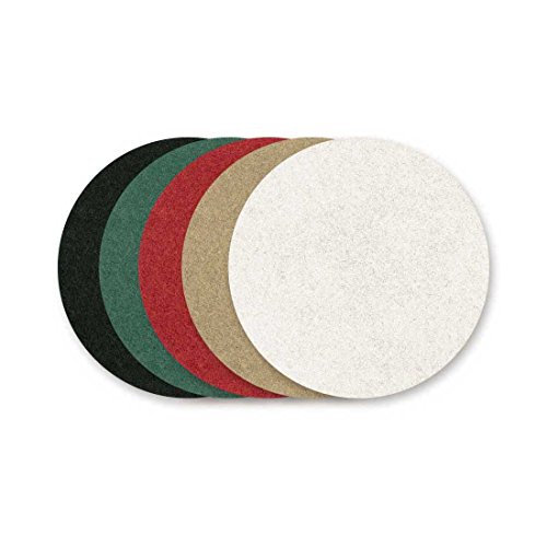 RETOL Superpads, 406 mm, schwarz, f. Einscheibenmaschinen, Polyester (5 Stk.)