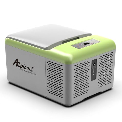 Alpicool C9PT 9L Kühlbox 12v Mini Kühlschrank Elektrische Kompressor Auto kühlschrank Camping Gefrierbox Klein Tragbare für Auto, LKW, Boot, RV