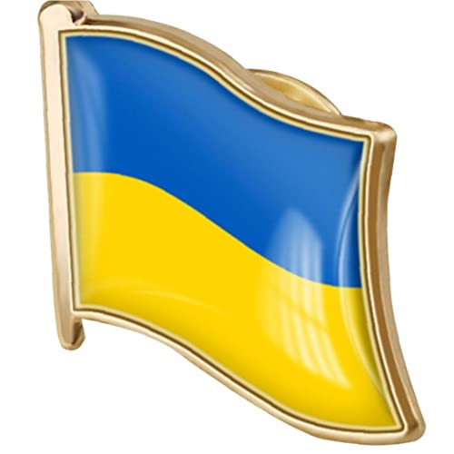 Luvadeyo Ukraine Flagge Brosche Pins, Flagge Form Ukrainische Nationalflagge Revers Abzeichen Für Kleidung Pullover Hemd Rucksack Zubehör