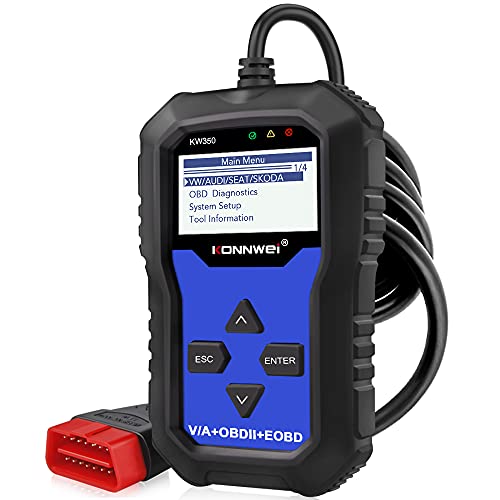 KONNWEI KW350 OBD2 Diagnosegerät Motor-Kontrollleuchte ABS SRS TPMS ESP SAS EPB Rückstellwerkzeug