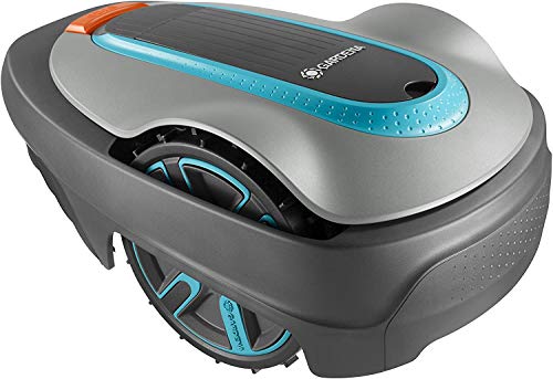 Gardena SILENO city Set 300: Mähroboter bis 300 m² Rasenfläche, Bluetooth-App bedienbar, Schnitthöhe 20-50 mm, LCD Display, Diebstahlschutz, inkl. Begrenzungskabel, Haken und Verbinder (15300-47)