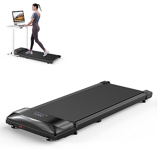TODO Laufband Walking Pad, Laufband Schreibtisch, Laufband für Zuhause, 1-6 km/h Geschwindigkeit, 550W Motor mit Fernbedienung und LCD-Anzeige(Maximalgewicht 110 kg)