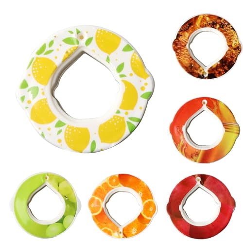 Generisch 6 Stuck Water Bottle Flavour Pods, Fruchtgeschmack Pods,Trinkflasche Pods,Wasserflaschen Flavour Pods,Water Bottle Flavour Pods für Wasserbecher, Fitnessstudio,Outdoor