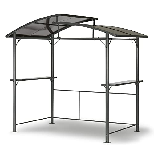 LECO Profi-Grillpavillon – vielseitiger sehr stabiler Gartenpavillon mit Rauchabzug 2,45 x 1,50 m – wasserdicht und wetterfest