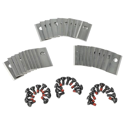 vhbw 30x Ersatz-Messer kompatibel mit Worx Landroid M800i, M800, M700, M 800, M 500 B Rasenmäher - Ersatzklinge Silber, Edelstahl