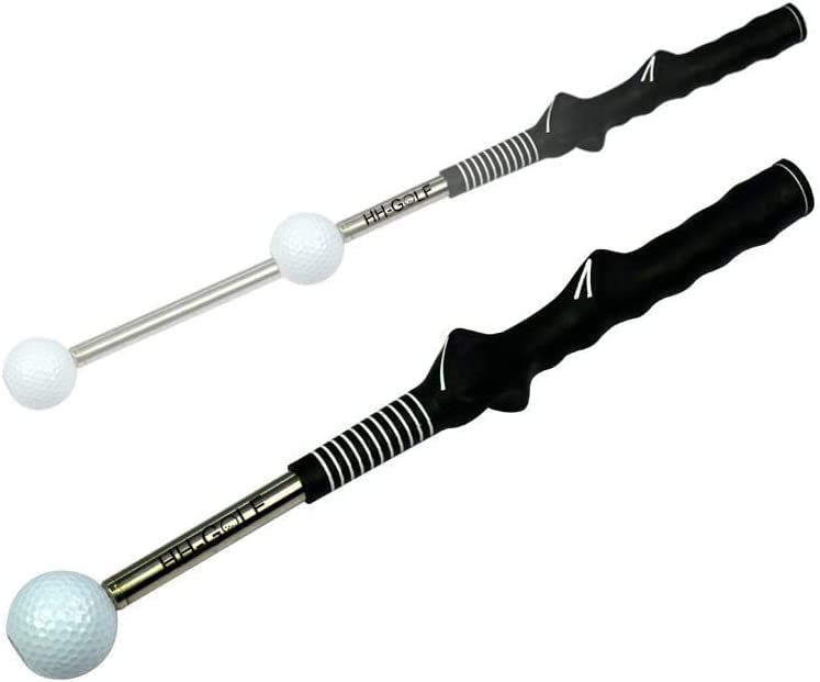 HH-Golf Rhythm Click Sound Teleskop Warm Up Golf Swing Trainer, Korrekturieren Gesturer Trainingshilfe für Tempo, Strength Practice Stick