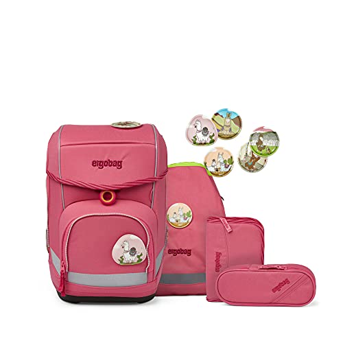 ergobag Cubo Eco Hero - Schulranzen Set 5tlg. Lamas in Bärjamas (2021)