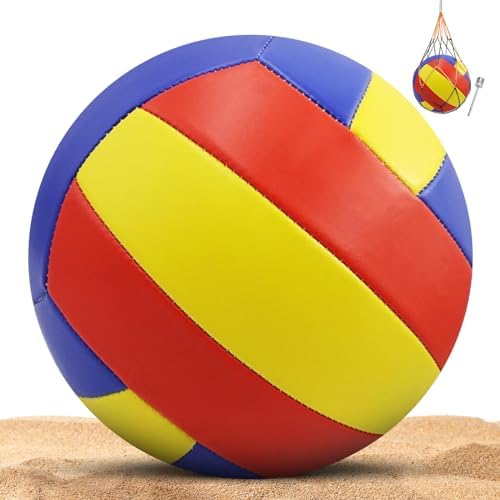 KWJEIULSOQ Volleyball, Soft-Touch-Volleyballball, Beachvolleyball, Offizielle Volleyball Größe 5, Volleyball für Outdoor Indoor Spiel, Weihnachten Geschenke für Kinder, Jugendliche, Erwachsene