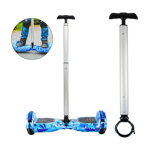 Locisne Balance Scooter-Lenker aus Stretch-Aluminiumlegierung für 6,5 cm (2,56 Zoll) Durchmesser Roller Zweirad Scooter, Hoverboard-Ständer für Anfänger, Hoverboard-Stützlenker - Silber