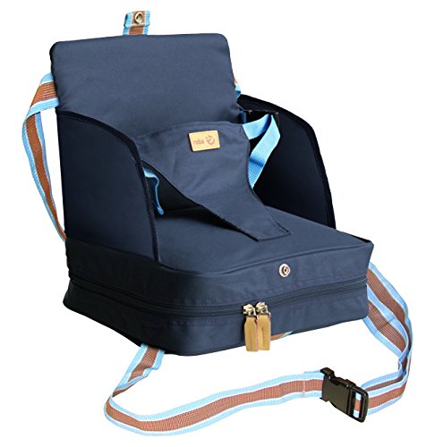 roba Boostersitz - Mobiler aufblasbarer Kindersitz mit erhöhten Seitenteilen - Flexible Sitzerhöhung für zuhause und unterwegs