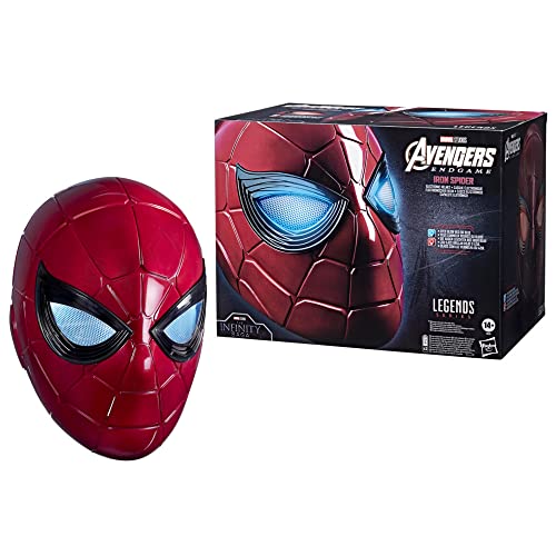 Hasbro Marvel Legends Series Spider-Man elektronischer Iron Spider Helm mit leuchtenden Augen, 6 Licht-Einstellungen und Einstellbarer Passform