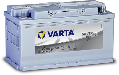 Varta A5 Silver Dynamic AGM 595901085D852 Autobatterie 12V 95Ah /850A,weiß, mit PKW
