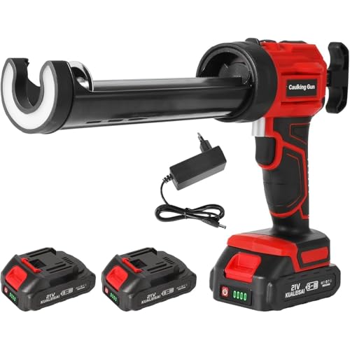 Akku Kartuschenpresse für Makita 18V, Elektrische Silikonpistole 1500mAh mit 4 Geschwindigkeiten und LED, Kartuschenpresse Akku für für 10 oz/300 ml-Kartuschen