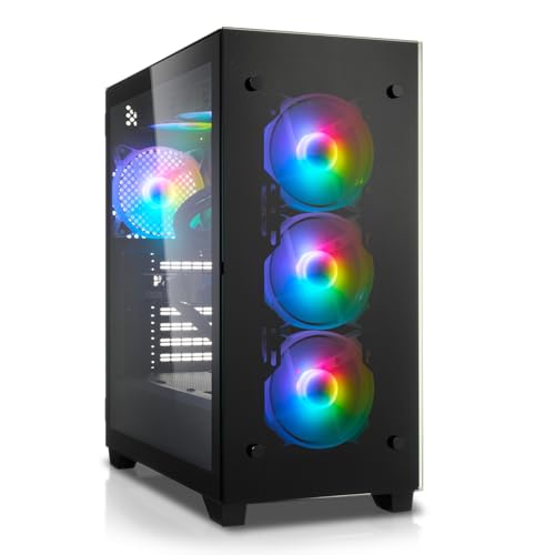 Gaming PC Ryzen 7 5700X 8X 4.6 GHz, 32 GB DDR4 RAM High Speed, 1TB M.2 SSD, RTX 4060 8GB, Win 11 Pro